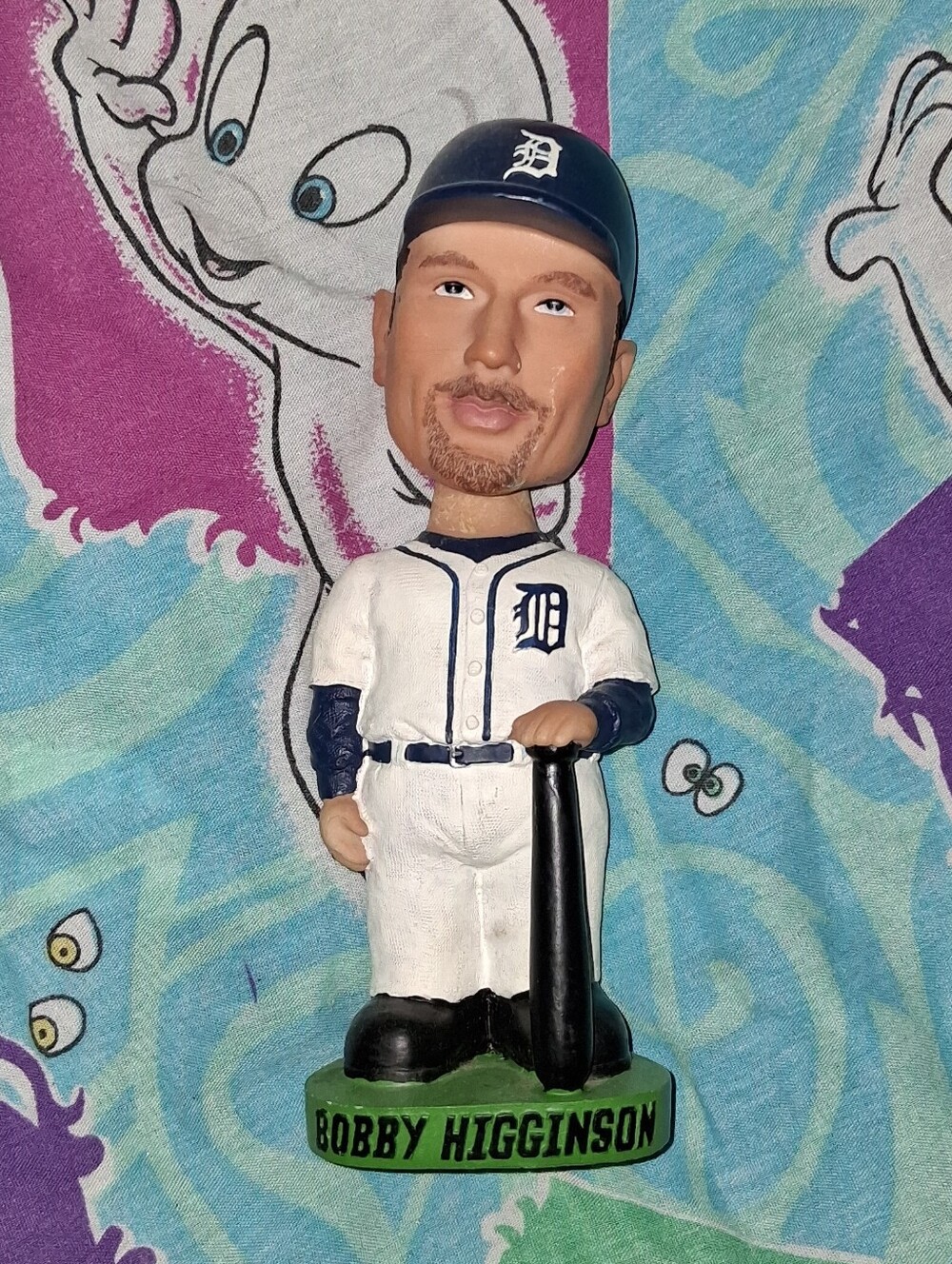 Y2K Bobby Higginson Detroit Tigers Vintage Bobblehead Baseball Figure